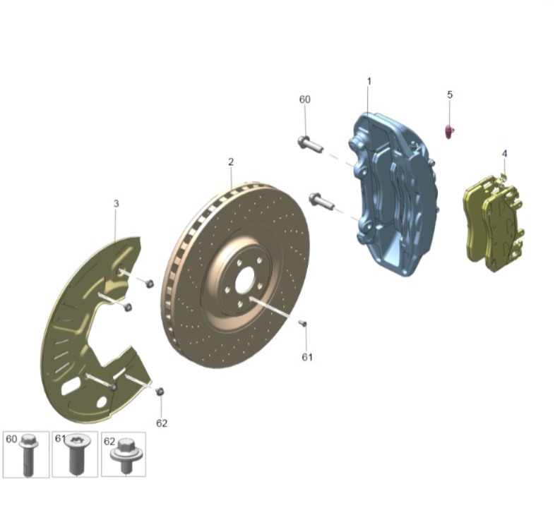 Колодки тормозные передние Brembo ZEEKR 001 Z-sport